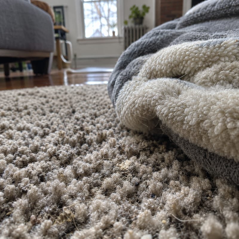 Flea life-cycle harbourage in carpet pile and pet bedding in a Central Massachusetts house